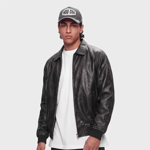 Karl Kani Ανδρικό μπουφάν Signature PU Leather Bomber Jacket